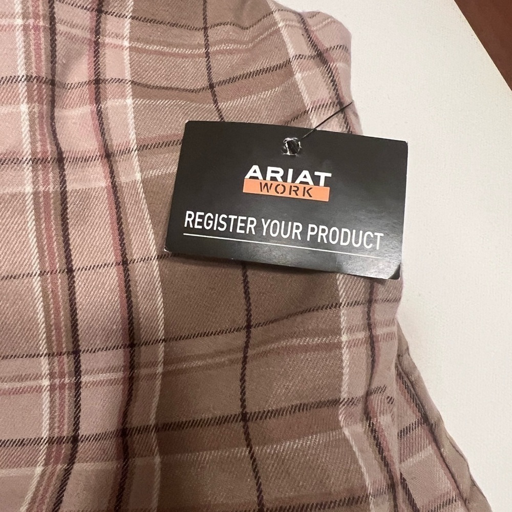 Ariat Rebar Women's Fossil Plaid Size 2XL Quilt Lined Shacket Hoodie MSRP $169 - Picture 5 of 10